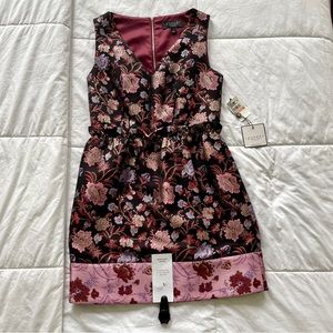 Laundry by Shelli Segal Metallic Floral Dress